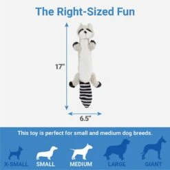 Frisco Raccoon Skinny Plush Squeaky Dog Toy -Dog - Cat Shop 147045 PT2. AC SS1800 V1539205484