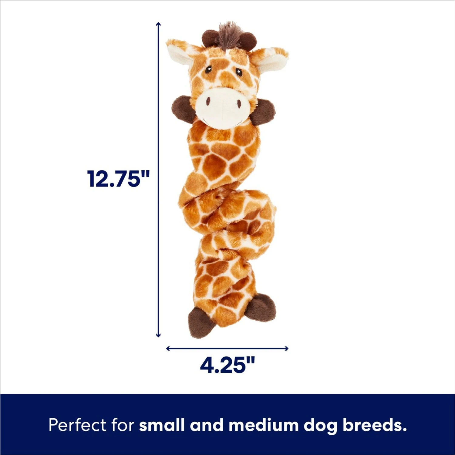 Frisco Giraffe Bungee Plush Squeaky Dog Toy 2 Frisco Giraffe Bungee Plush Squeaky Dog Toy - Image 2