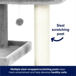 Frisco 42-in Heavy Duty Faux Fur Cat Tree & Condo -Dog - Cat Shop 169398 PT3. AC SS1800 V1667228362