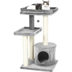 Frisco 42-in Heavy Duty Faux Fur Cat Tree & Condo -Dog - Cat Shop 169398 PT5. AC SS1800 V1584453369