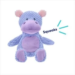 Frisco Hippo Textured Plush Squeaky Dog Toy -Dog - Cat Shop 174697 PT2. AC SS1800 V1695659158