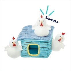 Frisco Chicken Coop Hide & Seek Puzzle Plush Squeaky Dog Toy -Dog - Cat Shop 174755 PT3. AC SS1800 V1691783971