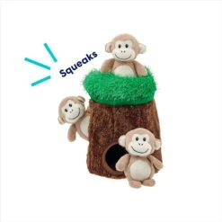 Frisco Monkeys In Tree Hide & Seek Puzzle Plush Squeaky Dog Toy -Dog - Cat Shop 174759 PT3. AC SS1800 V1698345474