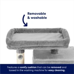 Frisco 33-in Faux Fur Cat Tree & Condo -Dog - Cat Shop 180389 PT3. AC SS1800 V1667227151