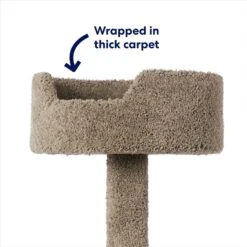 Frisco 65-in Real Carpet Wooden Cat Tree -Dog - Cat Shop 208934 PT2. AC SS1800 V1667229260
