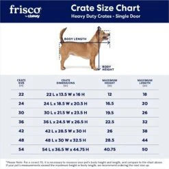 Frisco Heavy Duty Single Door Wire Dog Crate -Dog - Cat Shop 210677 PT2. AC SS1800 V1667859376
