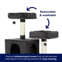 Frisco 64-in Cat Tree With Hammock, Condo, 2 Top Perches With Bed -Dog - Cat Shop 214387 PT3. AC SS1800 V1667227576