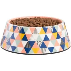 Frisco Colorful Geometric Melamine Bowl -Dog - Cat Shop 216054 PT2. AC SS1800 V1591020749