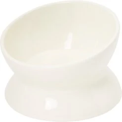 Frisco Double-Sided Ceramic Elevated Cat Bowl