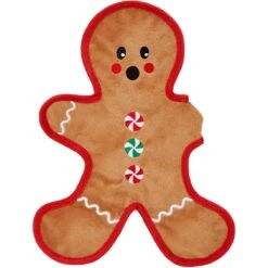 Frisco Holiday Gingerbread Man Flat Plush Squeaky Dog Toy -Dog - Cat Shop 233241 PT3. AC SS1800 V1600872370