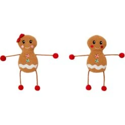 Frisco Holiday Gingerbread Pals Plush Kicker Cat Toy With Catnip, 2 Count -Dog - Cat Shop 233303 PT3. AC SS1800 V1600708061