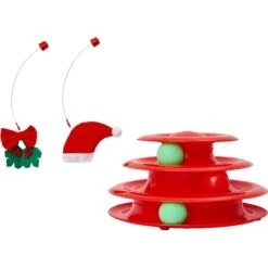 Frisco Holiday Santa Hat & Mistletoe Cat Tracks Cat Toy -Dog - Cat Shop 233317 PT3. AC SS1800 V1600707983