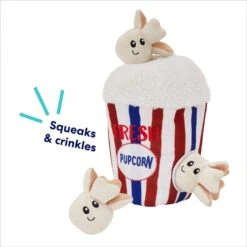 Frisco Zoomies & Chill Popcorn Hide & Seek Puzzle Plush Squeaky Dog Toy -Dog - Cat Shop 241679 PT3. AC SS1800 V1695748440
