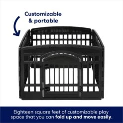Frisco 4-Panel Dog Exercise Playpen With Door, 24-in -Dog - Cat Shop 244546 PT4. AC SS1800 V1603407098