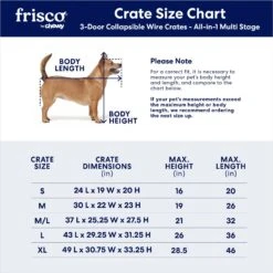 Frisco Heavy Duty All-in-1 Multi-Stage 3 Door Collapsible Wire Dog Crate -Dog - Cat Shop 247915 PT6. AC SS1800 V1611872180