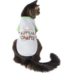 Frisco Happy Lil' Camper Dog & Cat T-Shirt -Dog - Cat Shop 248789 PT2. AC SS1800 V1644959832