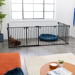 Frisco Steel 8-Panel Configurable Dog Gate & Playpen -Dog - Cat Shop 250603 PT4. AC SS1800 V1615987643