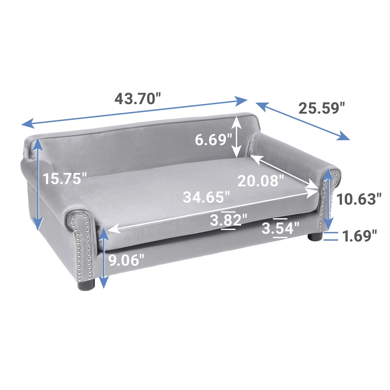 Frisco Sofa Pet Bed With Removable Cover 2 Frisco Sofa Pet Bed With Removable Cover - Image 2