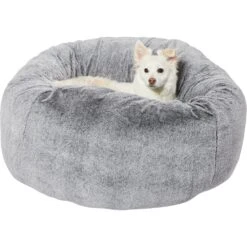 Frisco Plush Pouf Pillow Cat & Dog Bed -Dog - Cat Shop 255195 PT2. AC SS1800 V1616076741