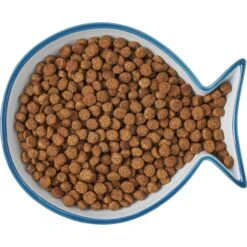 Frisco Fish Shaped Non-skid Ceramic Cat Dish -Dog - Cat Shop 256109 PT6. AC SS1800 V1617196895