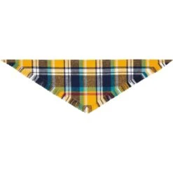 Frisco Blue/Yellow Plaid Dog & Cat Flannel Bandana -Dog - Cat Shop 267901 PT4. AC SS1800 V1637689929