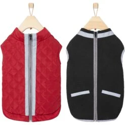Frisco Mediumweight Reflective 2-in-1 Dog & Cat Fleece Coat -Dog - Cat Shop 268359 PT4. AC SS1800 V1628792579