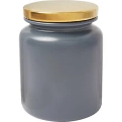 Dog - Cat Shop 22 Frisco Modern Gold Rim Ceramic Treat Jar