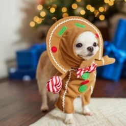 Frisco Front Walking Gingerbread Dog & Cat Costume -Dog - Cat Shop 276156 PT8. AC SS1800 V1631568795