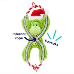 Frisco Holiday Monkey Plush With Rope Squeaky Dog Toy -Dog - Cat Shop 287115 PT2. AC SS1800 V1695044339