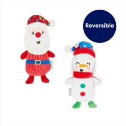 Frisco Holiday Santa & Snowman Reversible Plush Squeaky Dog Toy 8 Frisco Holiday Santa & Snowman Reversible Plush Squeaky Dog Toy -Dog - Cat Shop 287263 PT2. AC SS1800 V1694812848