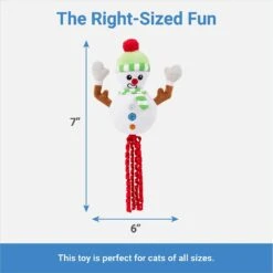 Frisco Naughty Or Nice Snowman Reversible Plush Cat Toy With Catnip -Dog - Cat Shop 287387 PT2. AC SS1800 V1637704002