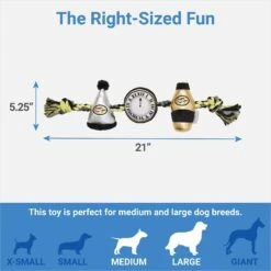 Frisco New Year's Eve Midnight Countdown Plush With Rope Squeaky Dog Toy -Dog - Cat Shop 288478 PT1. AC SS1800 V1640718448