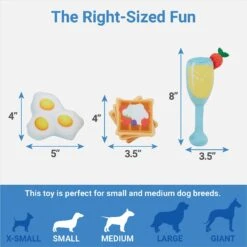 Frisco Brunch Breakfast In Bed Hide & Seek Puzzle Plush Squeaky Dog Toy -Dog - Cat Shop 297282 PT2. AC SS1800 V1643916715