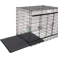Frisco Heavy Duty Enhanced Lock Sliding Double Door Fold & Carry Wire Dog Crate & Mat Kit, 54 Inch -Dog - Cat Shop 297463 PT4. AC SS1800 V1633115460