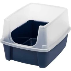 Frisco Plastic Litter Scooper With Caddy & IRIS USA Open Top Litter Box With Scatter Shield -Dog - Cat Shop 298166 PT3. AC SS1800 V1623201749