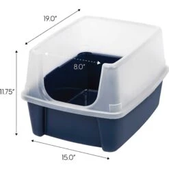 Frisco Plastic Litter Scooper With Caddy & IRIS USA Open Top Litter Box With Scatter Shield -Dog - Cat Shop 298166 PT5. AC SS1800 V1623196667
