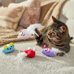 Frisco Valentine Heart Mice Plush Cat Toy With Catnip -Dog - Cat Shop 298954 PT3. AC SS1800 V1701364814