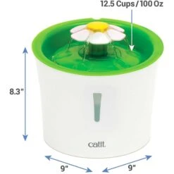 Catit Flower Plastic Cat Fountain & Frisco Pet Toy & Bowl Cleaning Wipes, 70 Count -Dog - Cat Shop 303288 PT2. AC SS1800 V1623038844