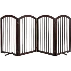 Frisco Arch 4-Panel Solid Wood Dog Gate -Dog - Cat Shop 305152 PT2. AC SS1800 V1639669041