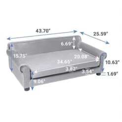 Frisco Sofa Pet Bed With Removable Cover & Frisco Eyelash Cat & Dog Blanket -Dog - Cat Shop 319504 PT2. AC SS1800 V1630626372