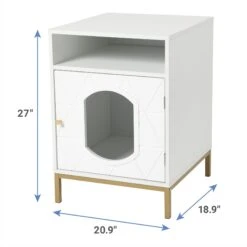 Frisco Elevated Side Table Litter Box Cover -Dog - Cat Shop 322627 PT2. AC SS1800 V1661376260
