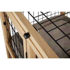 Frisco Collapsible Wood & Wire Cat Cage Playpen, 2 Level -Dog - Cat Shop 323214 PT5. AC SS1800 V1645480002