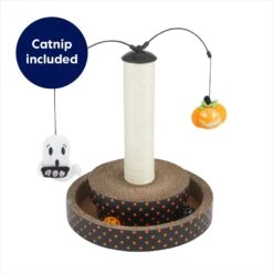 Frisco Halloween Pumpkin And Ghost Interactive Scratcher Cat Toy With Catnip -Dog - Cat Shop 344074 PT2. AC SS1800 V1657657033