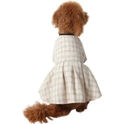 Frisco Tweed Weave Ruffle Skirt Dog & Cat Dress -Dog - Cat Shop 353649 PT2. AC SS1800 V1659008241
