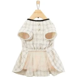 Frisco Tweed Weave Ruffle Skirt Dog & Cat Dress -Dog - Cat Shop 353649 PT5. AC SS1800 V1659726435