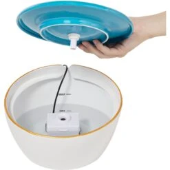 Frisco Ceramic Clouds Dog & Cat Fountain -Dog - Cat Shop 355803 PT3. AC SS1800 V1666109478