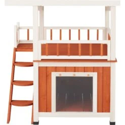 Frisco Outdoor Wooden Cat House With Balcony & Step Ladder 11 Frisco Outdoor Wooden Cat House With Balcony & Step Ladder -Dog - Cat Shop 361012 PT4. AC SS1800 V1657831794