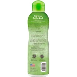 TropiClean Luxury 2 In 1 Papaya & Coconut Pet Shampoo & Conditioner & Frisco Cat & Dog Bristle Brush -Dog - Cat Shop 575094 PT2. AC SS1800 V1657660395