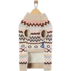 Frisco Sherpa Lined Fairisle Dog & Cat Sweater -Dog - Cat Shop 718422 PT4. AC SS1800 V1692978165