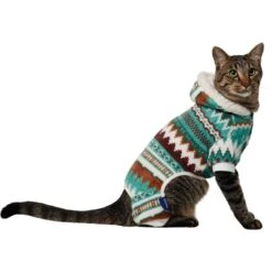Frisco Fairisle Cozy Plush Fleece Dog & Cat PJs, Green -Dog - Cat Shop 719054 PT2. AC SS1800 V1692193162